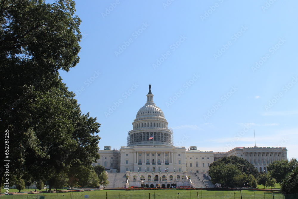 United States, Washington, DC. Sunny day. Capitol Building