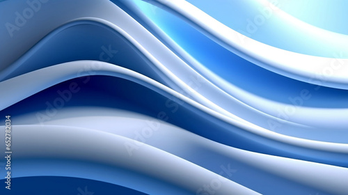 Light blue 3D wave texture futuristic abstract background.