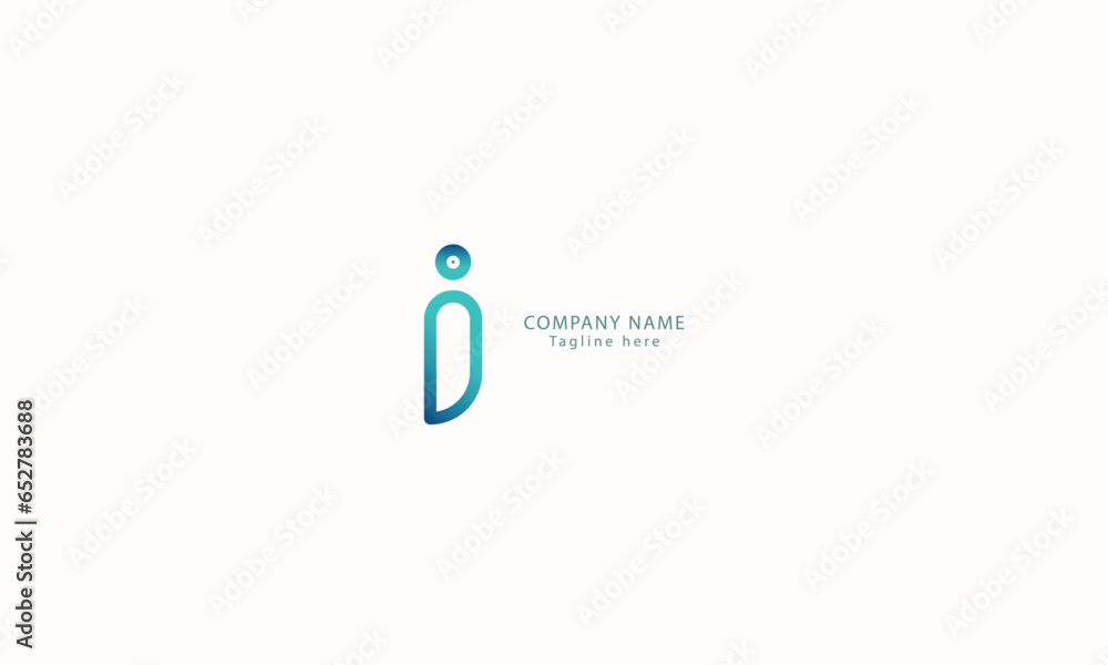 Letter I red colour creative and simple modern cinematography business logo Letter I red colour creative and simple modern cinematography business logo