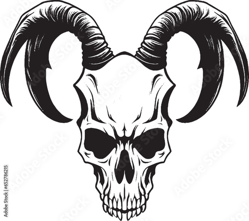 teschio  feroce, cattivo, ali, corna 04