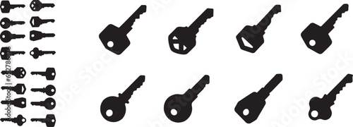 keys silhouettes