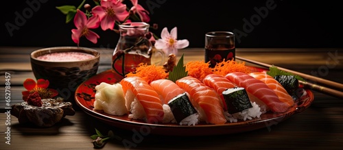 Japanese sushi dinner for Valentine s Day