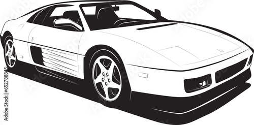 Supercar vector logo. Sport car label. Auto garage symbol template