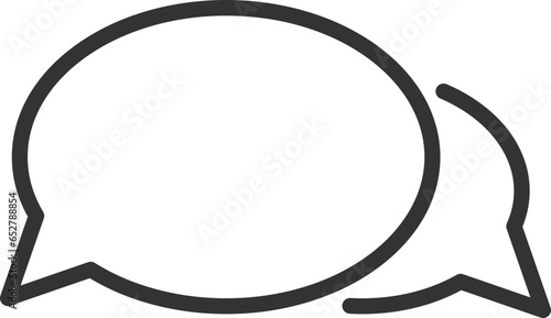 Chat icon vector design element. Talk bubble speech sign. Dialogue balloon.