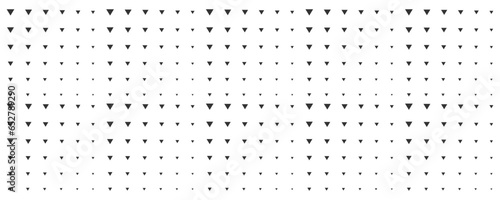 Halftone gradient of triangle background. Simple pattern vector illustration