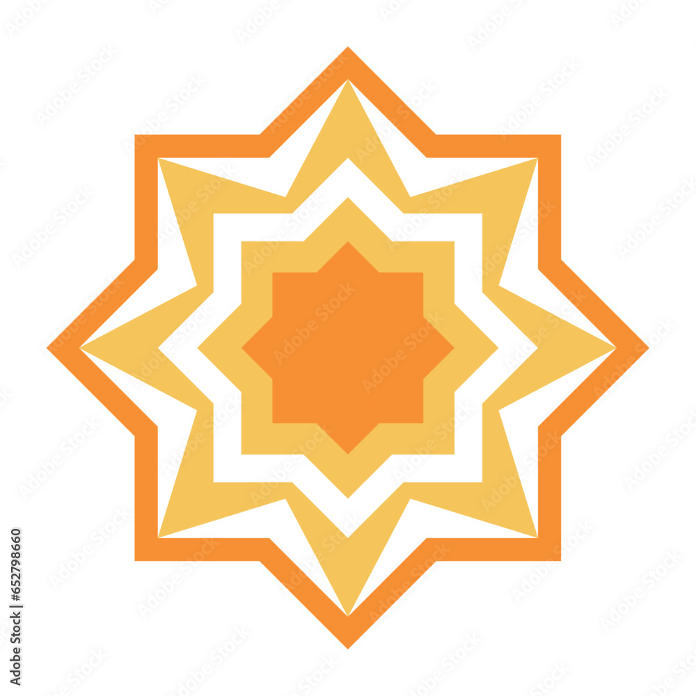 islamic star arabic style