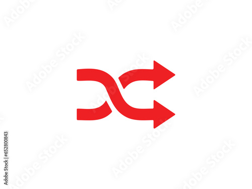 arrow icon on white background vector symbol