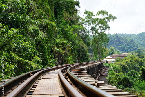 railway in the forest