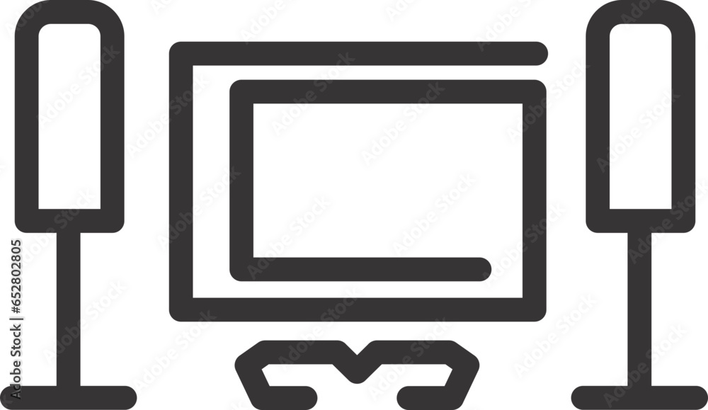 white board icon black and white outline transparent 