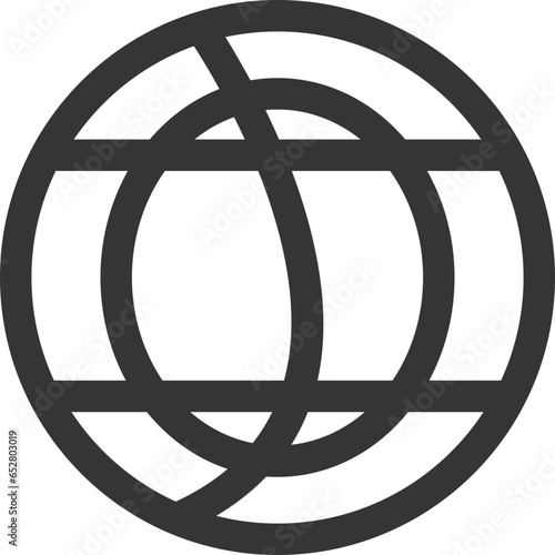 circle icon with cross sign flat