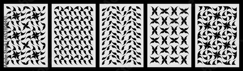Set of vector patterns is perfect for creating surreal and psychedelic posters backgrounds, and covers. The patterns are made up of geometric shapes and lines that create a sense of depth and movement