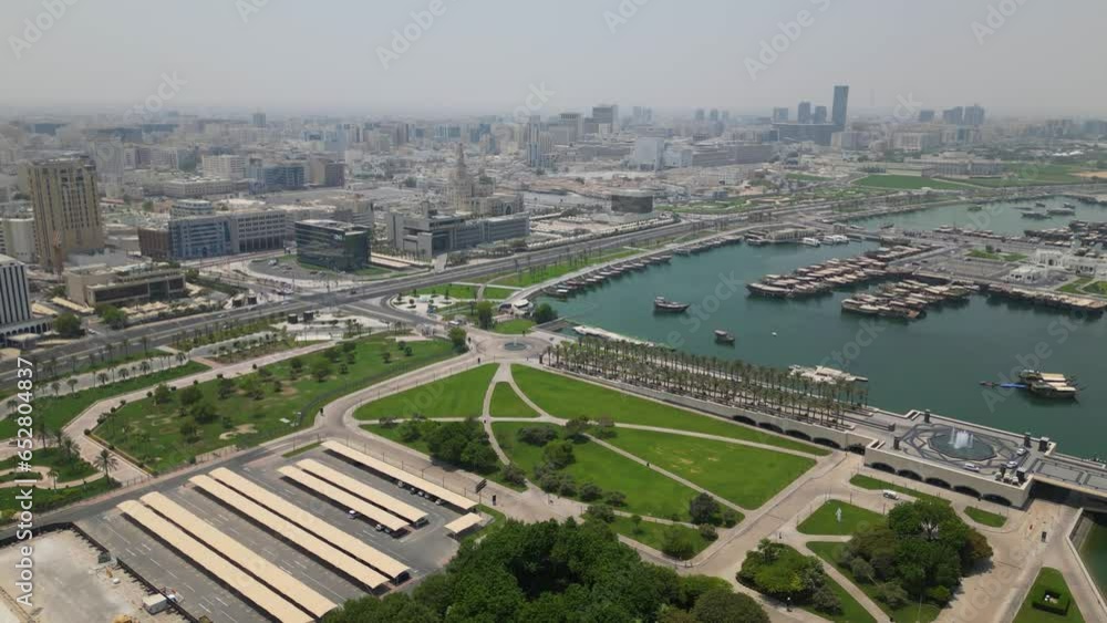 Aerial view of Doha city (Ad-Dauha) in Qatar Aerial view of Doha city (Ad-Dauha) in Qatar