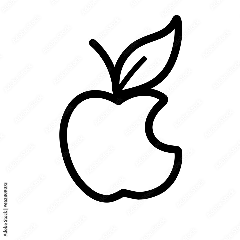 apple line icon apple line icon