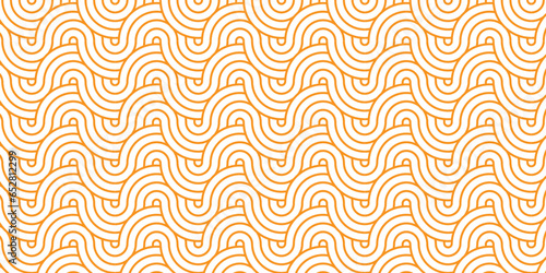 Abstract Pattern with wave lines brown sprial white scripts background. seamless scripts geomatics overloping create retro line backdrop pattern background. Overlapping Pattern with Transform Effect.