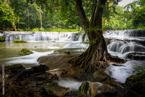 Chet Sao Noi Waterfall  Namtok Chet Sao Noi National Park  Saraburi  Thailand.