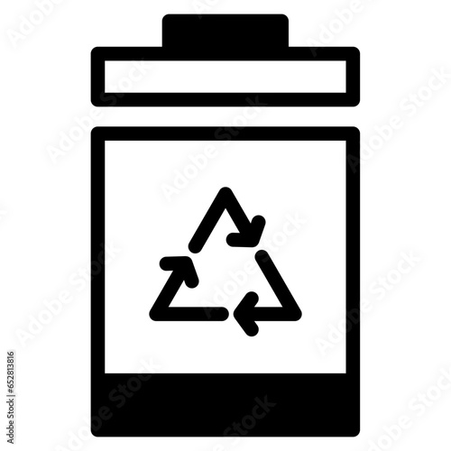 trash can, garbage can, rubbish bin icon