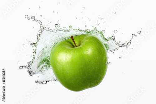 apple in water