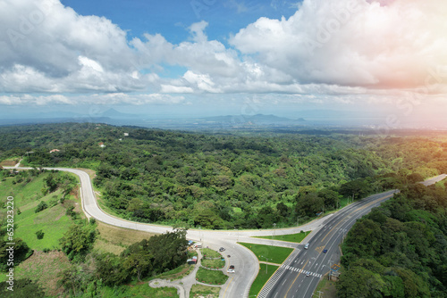 Sunny green Nicaragua landscape