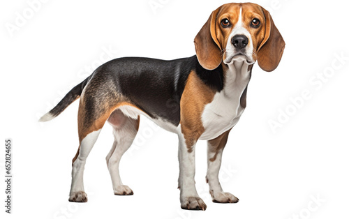 Beagle Dog in Boring Mode Isolated on Transparent Background PNG. Generative AI © Haider