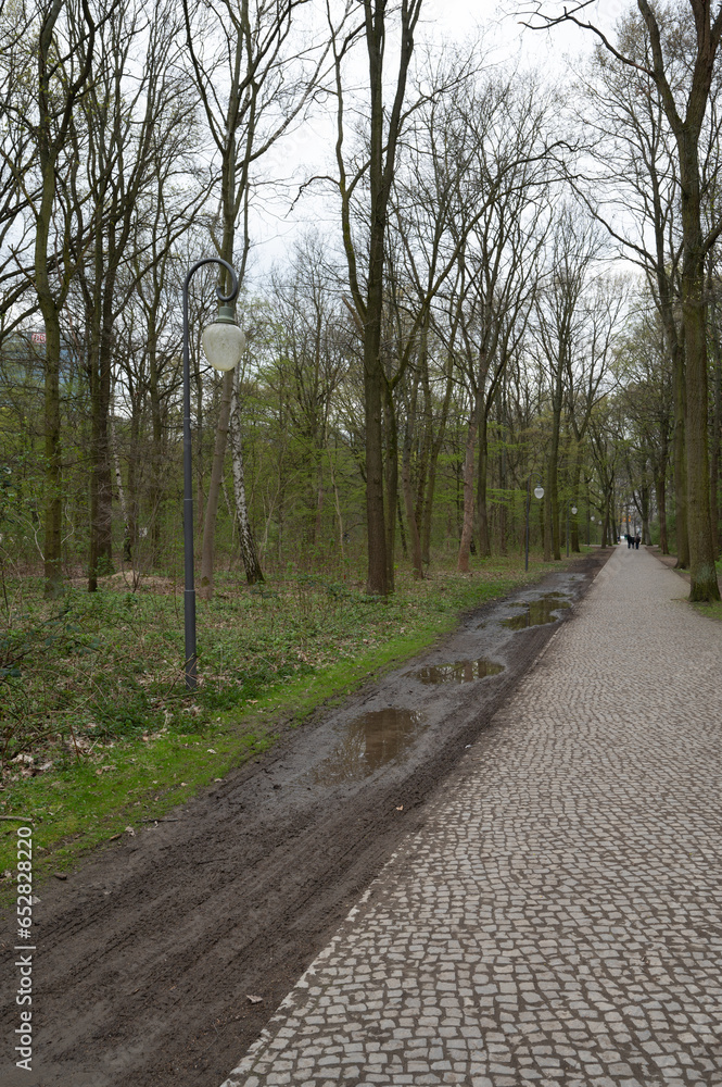 Fototapeta premium Berlin, Germany - April 18, 2023: Tiergarten in Berlin
