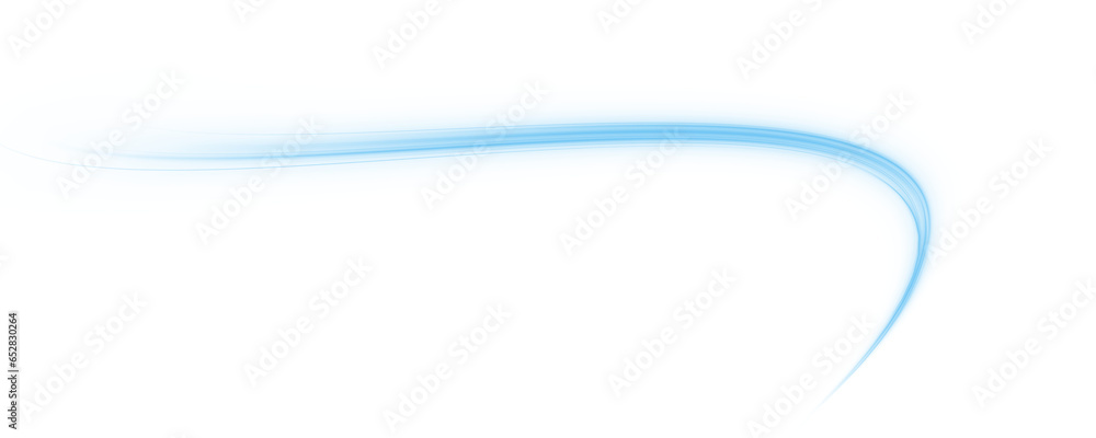 Luminous blue lines png of speed. Format PNG. Light glowing effect png. Abstract motion lines. Light trail wave, fire path trace line, car lights, optic fiber and incandescence curve twirl	
 - obrazy, fototapety, plakaty 
