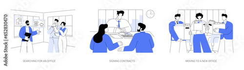 Successful entrepreneurship isolated cartoon vector illustrations se