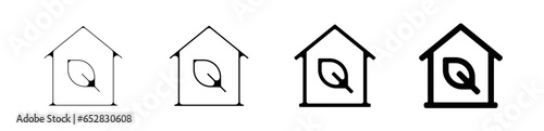 picto logo icones et symbole ecologie maison verte consommation energie renouvelable