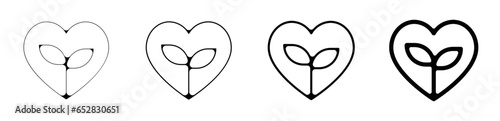 Icone bouton pictogramme signe symbole et logo sauver la planète coeur