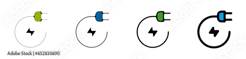 picto logo icones et symbole ecologie recyclage enegie renouvelable électricité photo