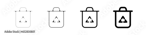 Pictogramme signe et symbole poubelle tri des déchets