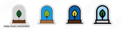 Icone bouton pictogramme et symbole planete terre climat