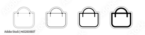Pictogramme signe et symbole course cabas shopping
