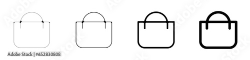 Pictogramme signe et symbole course cabas shopping
