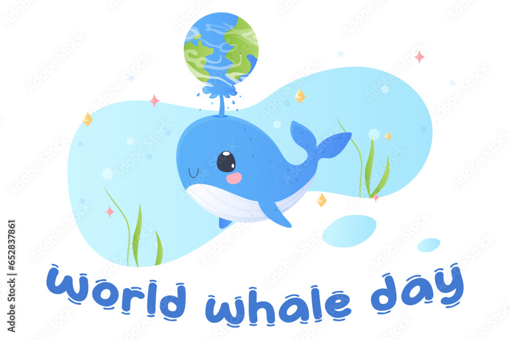 world whale day. Postcard, whale holding the earth. Tshirt print, baby. world whale day. Postcard, whale holding the earth. Tshirt print, baby.