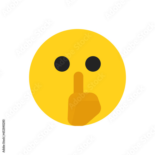 Silence Face - Emoticon