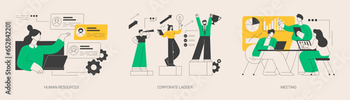 Headhunter service abstract concept vector illustrations.