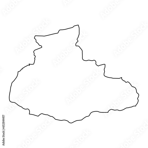 Badghis province map, administrative division of Afghanistan.