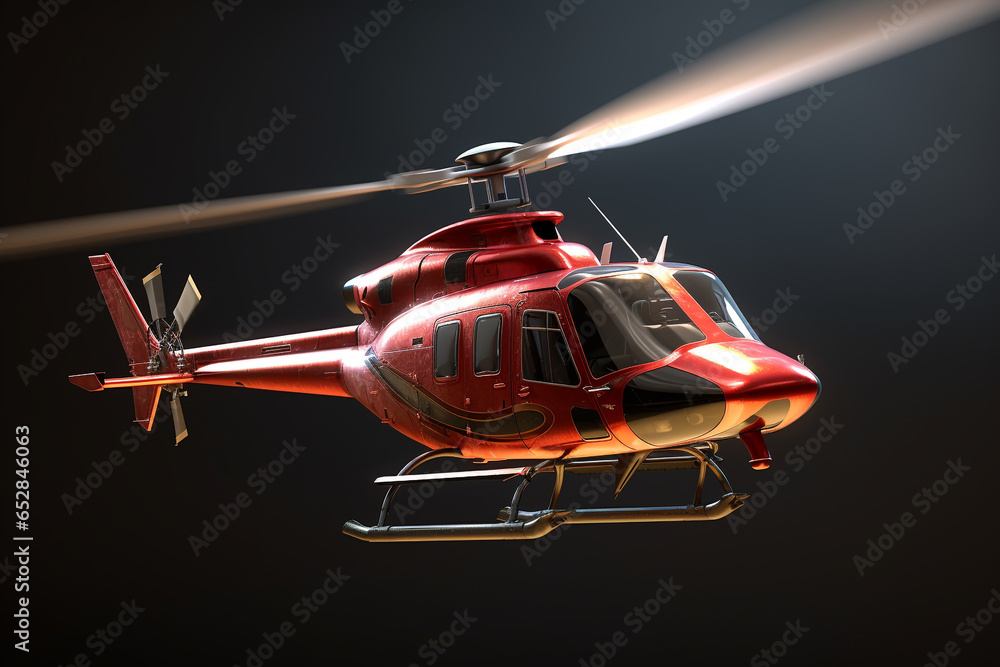helicopter with a cool shape helicopter with a cool shape