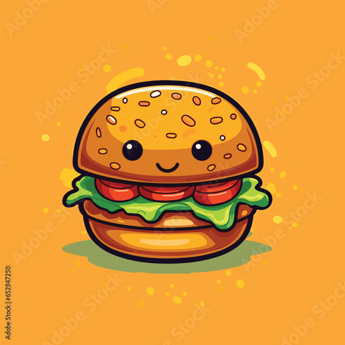burger vector icon illustration