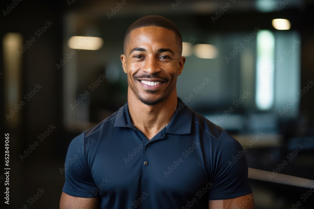 Black Man Physical Therapist Employee Work Role Workplace Background Generative AI Black Man Physical Therapist Employee Work Role Workplace Background Generative AI