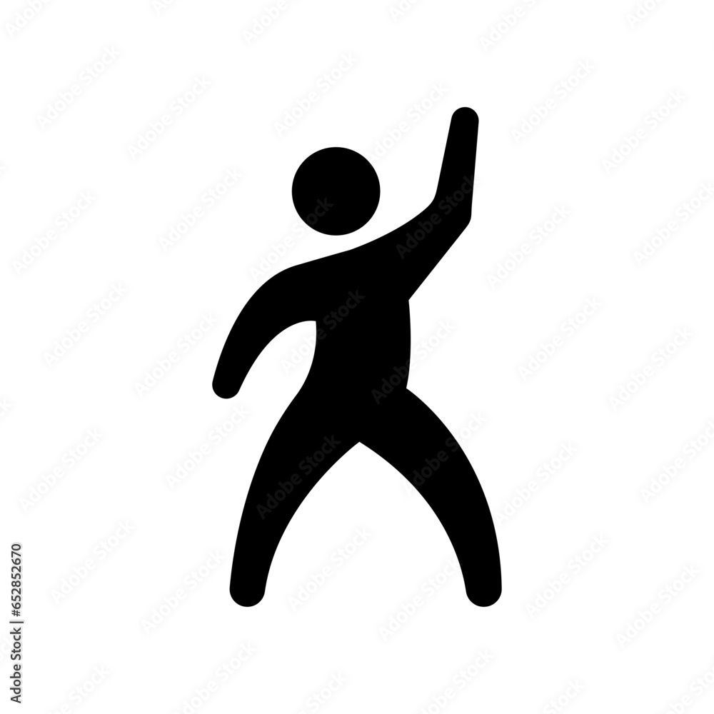 Dancer dancing icon. Human figure, dancing motion. Gymnastics Activities for Icon health and fitness Community. Sport symbol. Vector illustration design. Dancer dancing icon. Human figure, dancing motion. Gymnastics Activities for Icon health and fitness Community. Sport symbol. Vector illustration design.