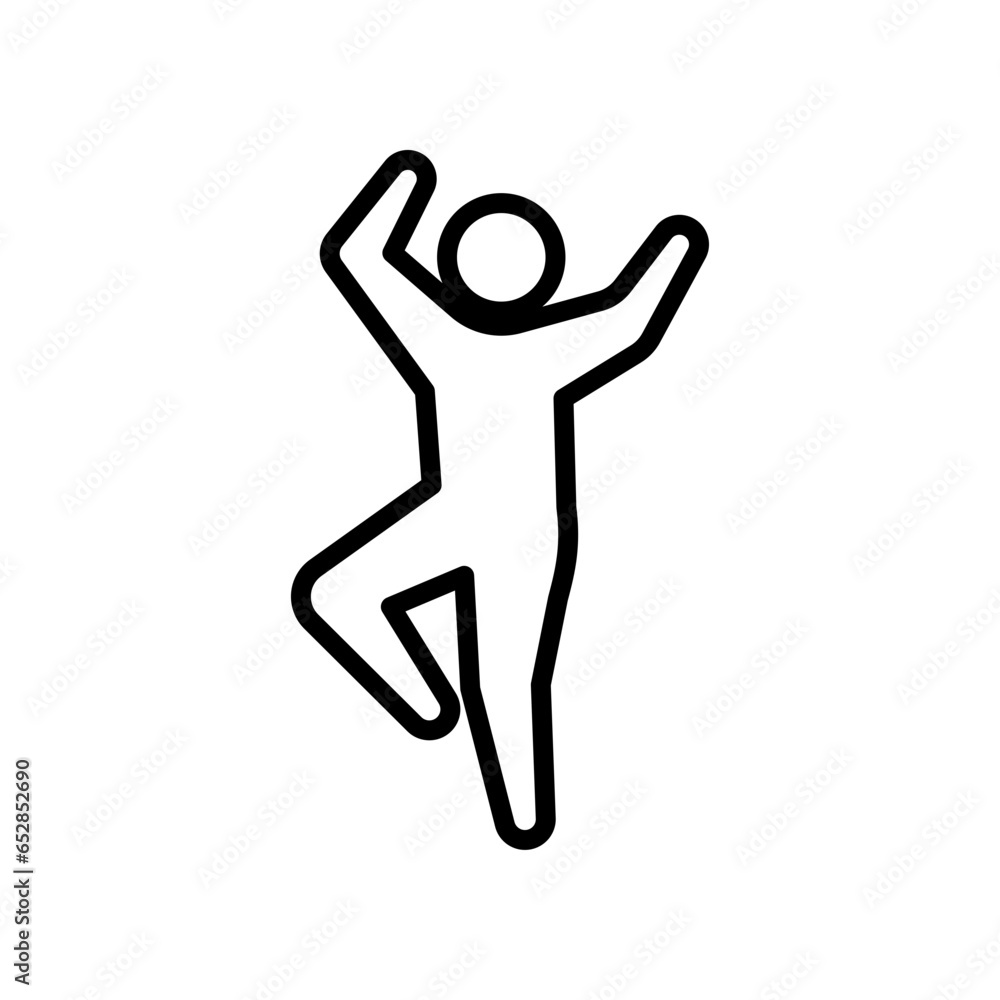 Dancer dancing icon. Human figure, dancing motion. Gymnastics Activities for Icon health and fitness Community. Sport symbol. Vector illustration design. Dancer dancing icon. Human figure, dancing motion. Gymnastics Activities for Icon health and fitness Community. Sport symbol. Vector illustration design.