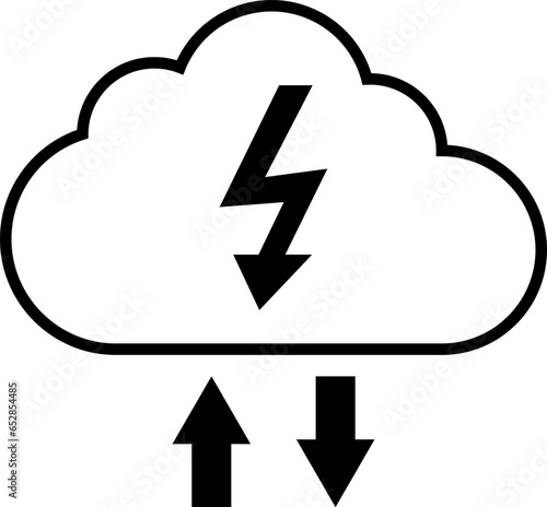 Data document Management System on cloud online documentation database and digital file storage system, database technology, file access. Vector illustration.