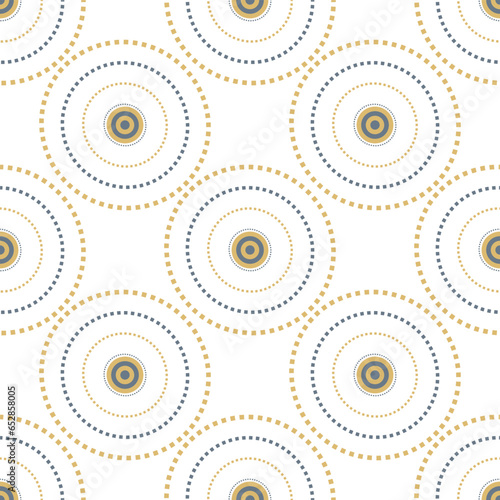 Seamless Abstract Modern Pattern Created from Repetitive Shapes