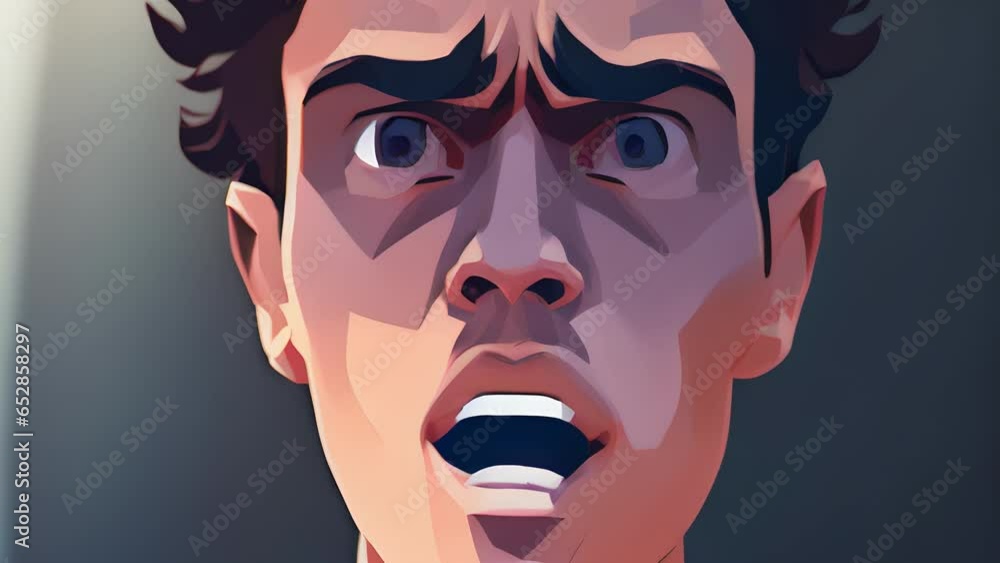 An animation reveals a cartoon character literally shattering into ...