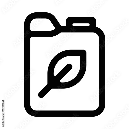 Pictogramme icones signes et symbole jerrican bidon essence 