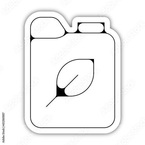 Pictogramme icones signes et symbole jerrican bidon essence 