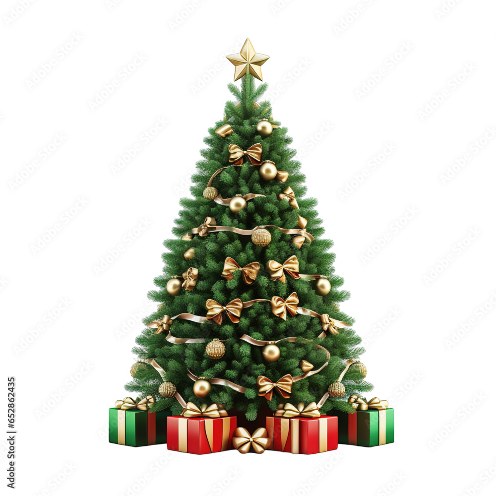 Christmas tree isolated on a white background Christmas tree isolated on a white background