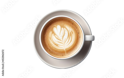 Brown Cup of Coffee Isolated on Transparent Background PNG. Generative AI