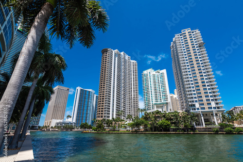 Miami, Florida, USA - Exclusive Condos along Burlingame Island. © Mdv Edwards